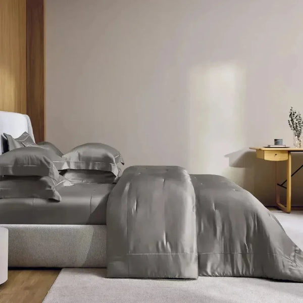 Jogo de Cama Queen Girelli 4 Pçs 300 Fios 100% Bambu Marmo Trussardi