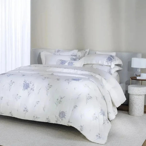 Jogo de Cama Queen Ortensie 4 Pçs 300 Fios Cetim 100% Bambu Trussardi