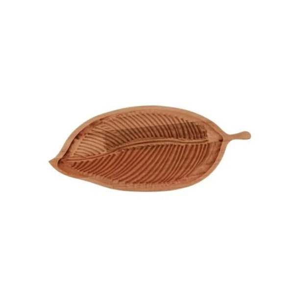 Bandeja Madeira Folha Liptus 49x12x2cm