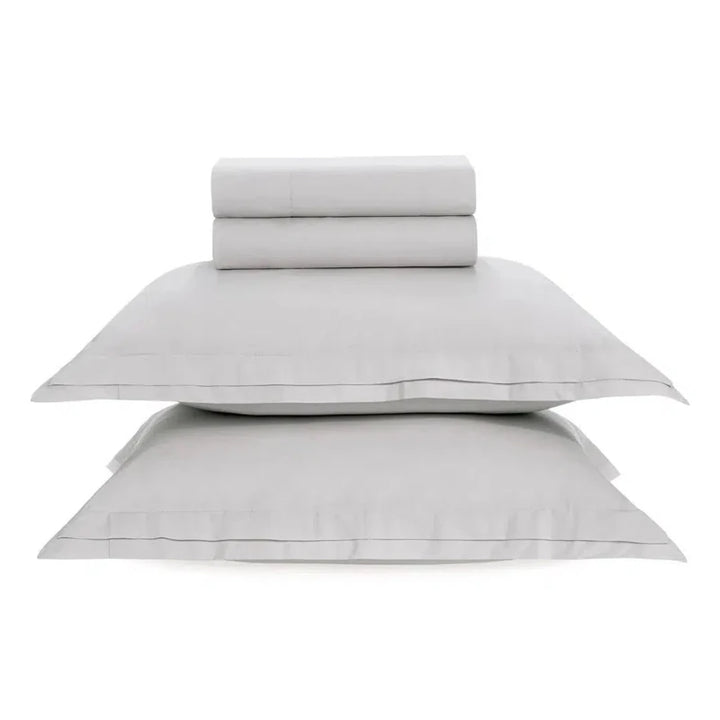 Jogo de Cama King San Pietro 4 Pçs 200 Fios Percal 100% Algodão Branco Trussardi