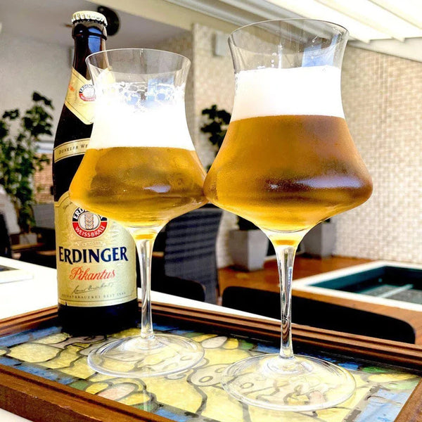 Jogo 2 Taças em Cristal Lapidado 93 para Cerveja Bräuer 380ml Mozart