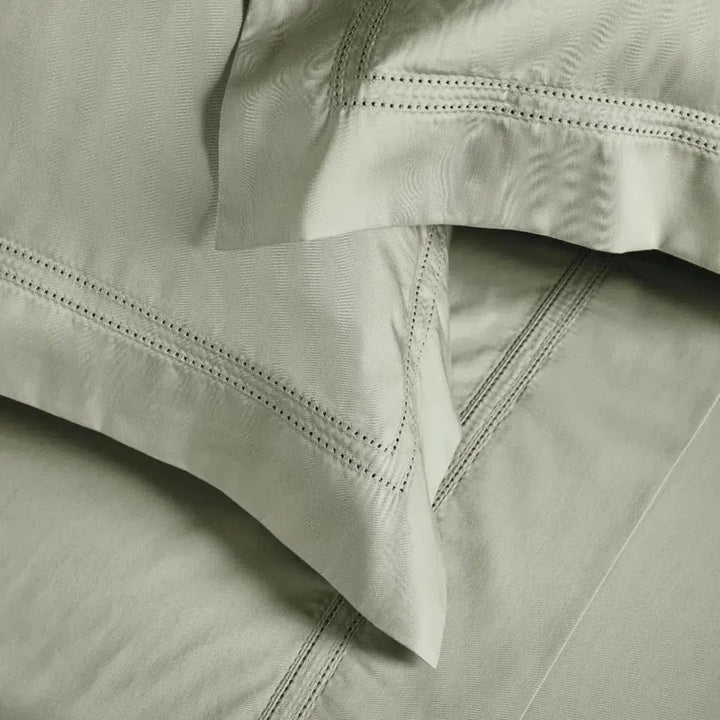 Jogo de Cama Queen Galieno 4 Pçs 300 Fios Cetim 100% Algodão Egípcio Pistacchio Trussardi